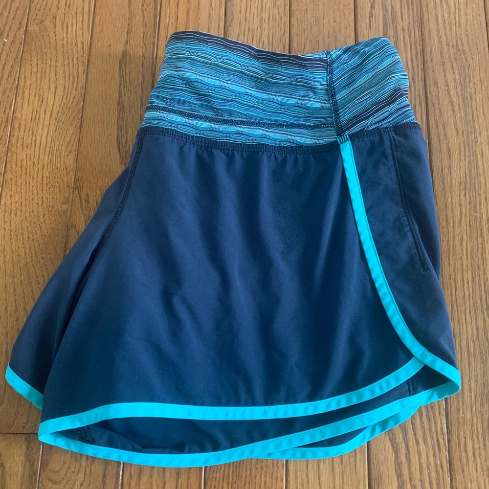 Navy Lululemon Running Shorts